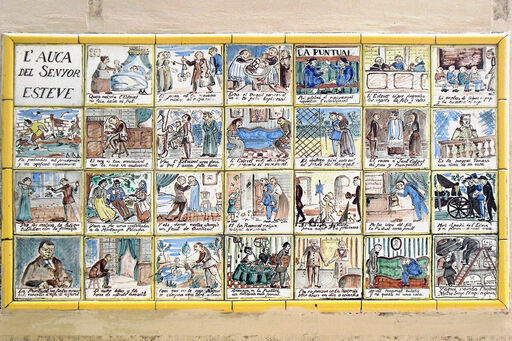 Azulejos del Auca del Senyor Esteve Barcelona