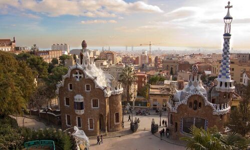 Parc Guell con perros